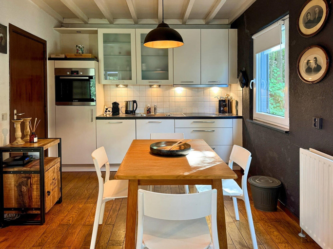 Private kitchen, Cozy Durbuy Chalet With Fireplace, Luxembourg