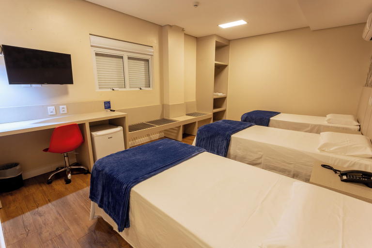 Bedroom 2, Hiber Hotel, Chapecó