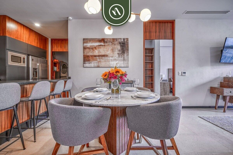 Private kitchen 2, New 2BR Condo in Zona Romantica - Rooftop Pool, Puerto Vallarta