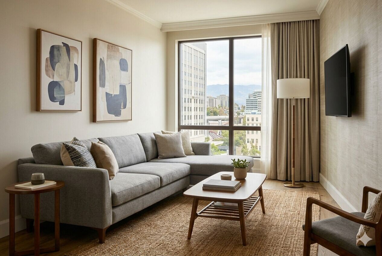 Living area, The Executive City Hotel, Toronto