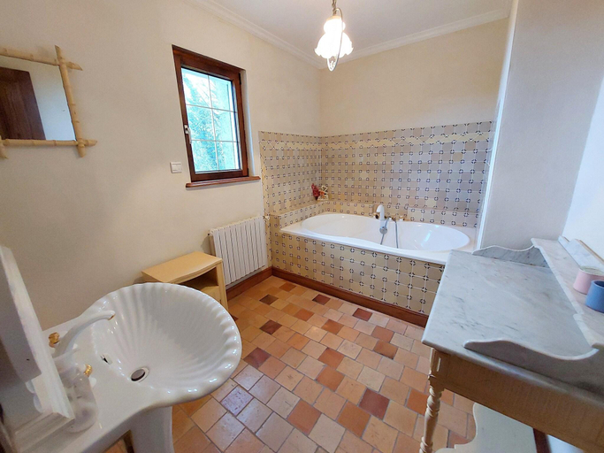 Bathroom, Granite House in Brittany with Sea Views, Finistère