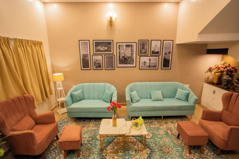 Living area 2, Alaya Stays 3 BHK Casa Bella Vista, North Goa