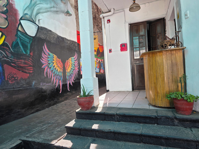 Exterior detail, Hostel MALLKU, Cusco