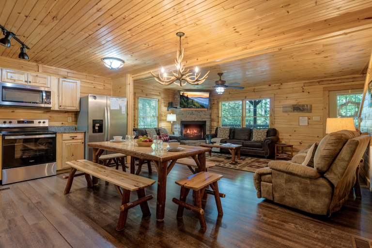 Interior, Black Bear Retreat 2 Beds! 2 Bedroom Cabin, Sevier