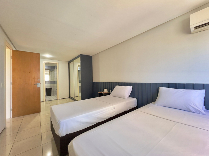 Room 4, Apart-hotel Iate Plaza, Vista Completa da Orla de Fortaleza, Fortaleza