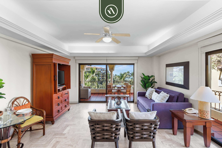 Living area 5, Beachfront 2 BR Condo - Beach - Pools - Tennis, Puerto Vallarta