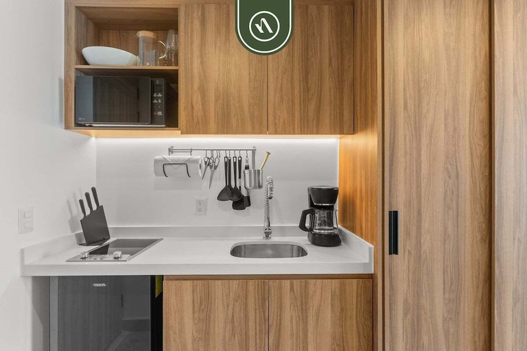 Private kitchen 5, Luxury Studio With Oceanview - Beach - Pool - GYM, Puerto Vallarta