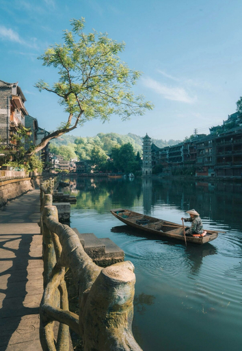 View from property 4, Fenghuang Meomory Riverview Inn, Xiangxi Tujia and Miao