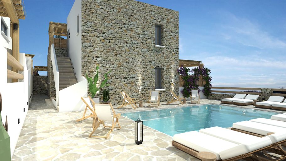 Pool 5, Sofrano Luxury Apartments, North Aegean