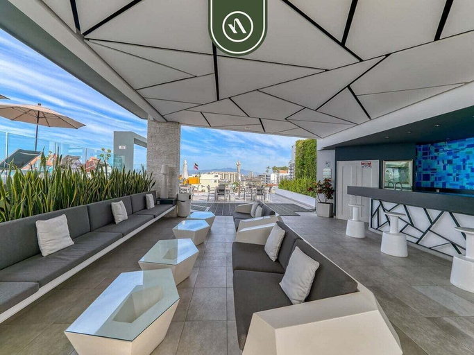 Terrace/patio, Stunning 2 BR Condo in Romantic Zone - Pool, Puerto Vallarta