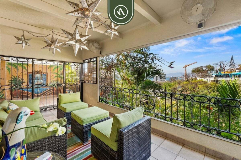 Terrace/patio 4, Mexican 2 BR Condo - Private Pool - Romantic Zone, Puerto Vallarta