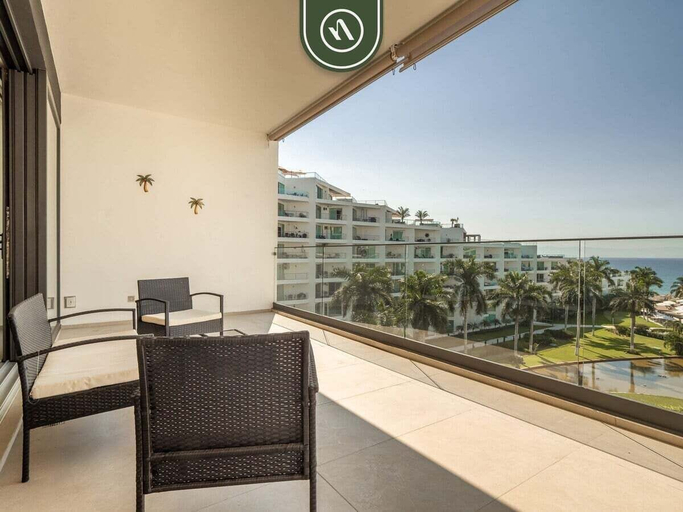 View from room, Oceanview 1 BR Condo - Private Beach - Pools, Compostela