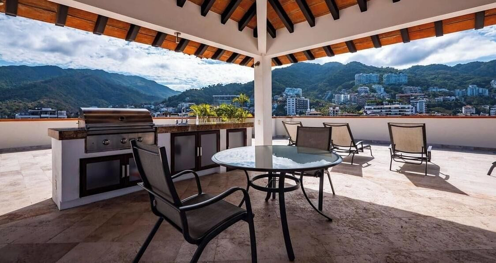 Outdoor dining 3, Ocean View 2Br Condo-balcony-beach-pool - 212, Puerto Vallarta