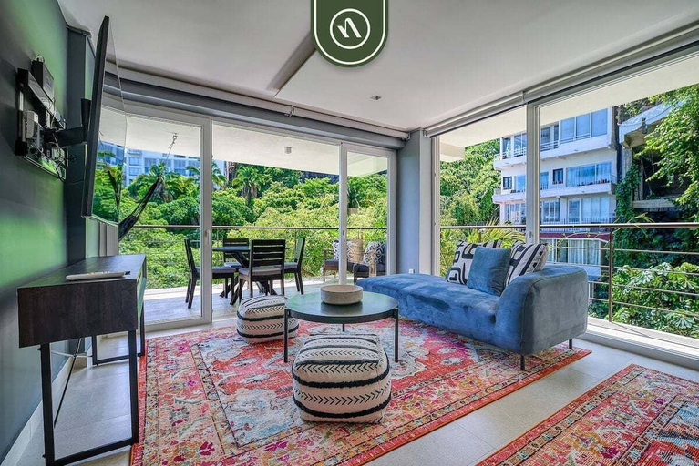 Living area 5, Luxury 2 BR Condo in the Jungle - Oceanview Pool, Puerto Vallarta