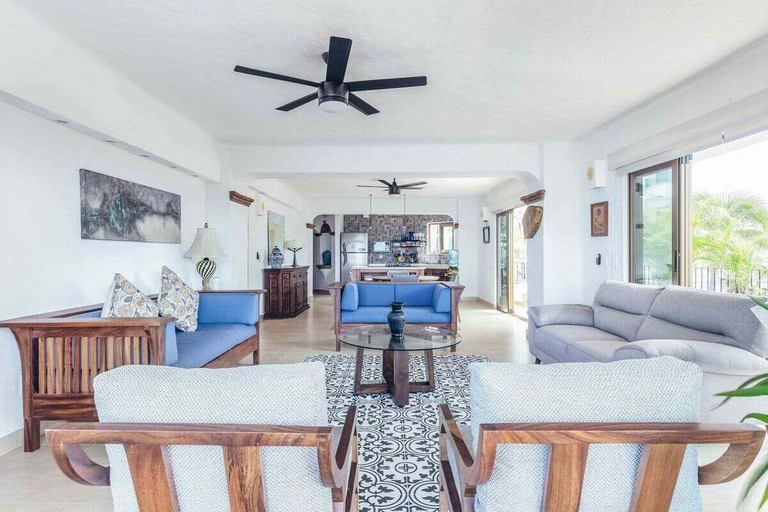 Living area 4, Ocean View 2Br Condo-balcony-beach-pool - 214, Puerto Vallarta