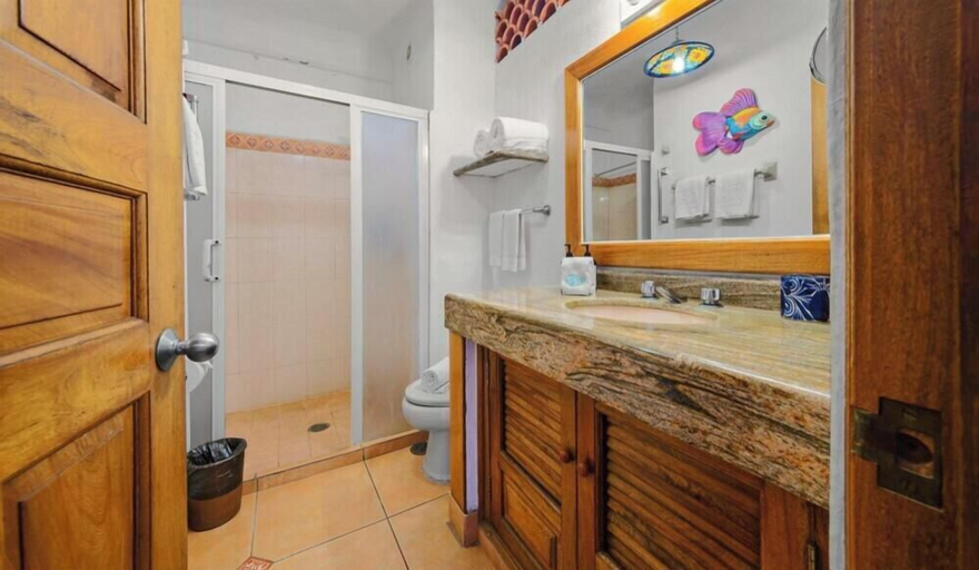 Bathroom 2, Ocean View 1Br Condo-balcony-beach-pool - 306, Puerto Vallarta