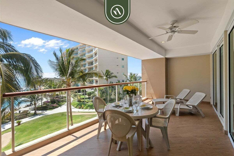 View from room 5, Oceanfront 2 BR Condo - Beach - Restaurant - Gym, Compostela