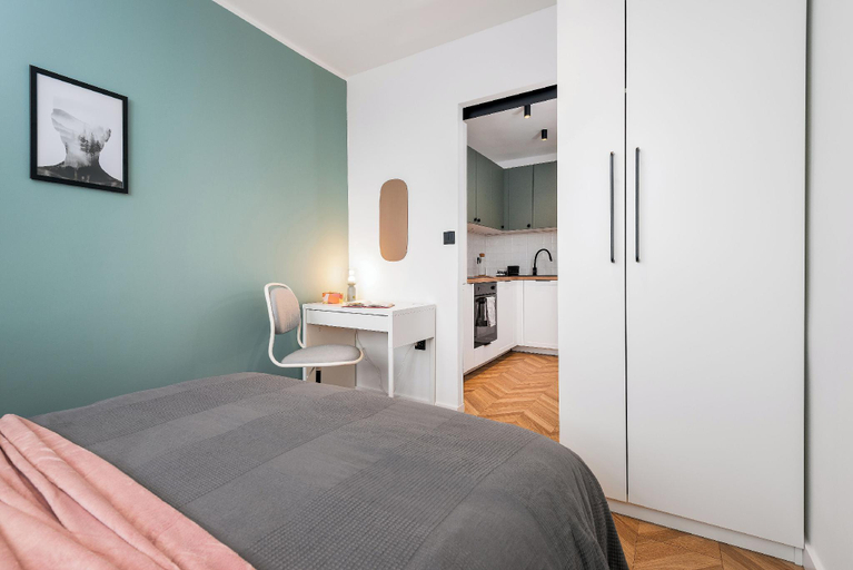 Bedroom 3, Szafir - by Kairos Apartments, Gliwice City