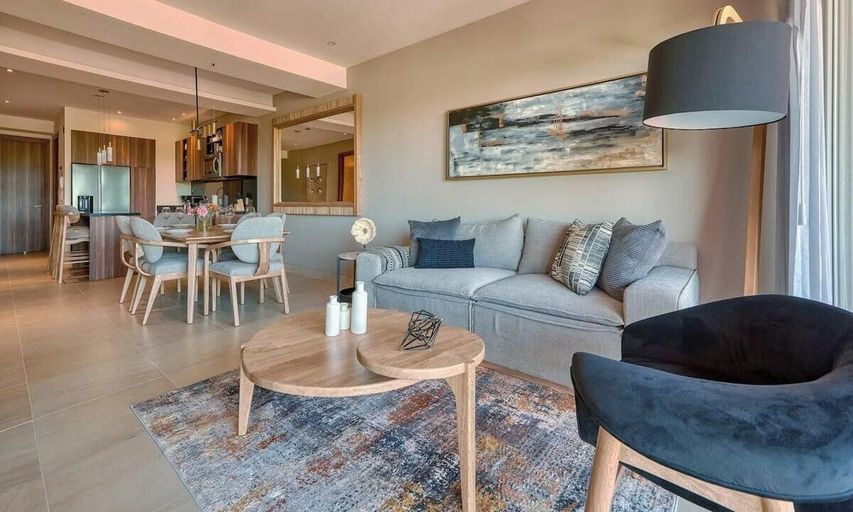 Living area 2, Luxury 2BR Condo in Nuevo Vallarta - Rooftop Pool, Compostela