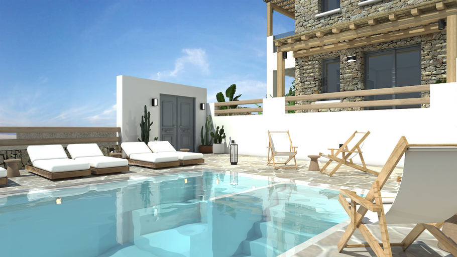 Pool 3, Sofrano Luxury Apartments, North Aegean