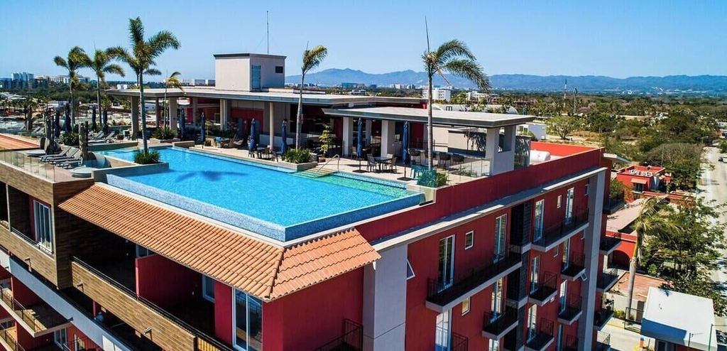 Exterior 2, 2BR Penthouse in Nuevo Vallarta - Terrace - Pool, Compostela