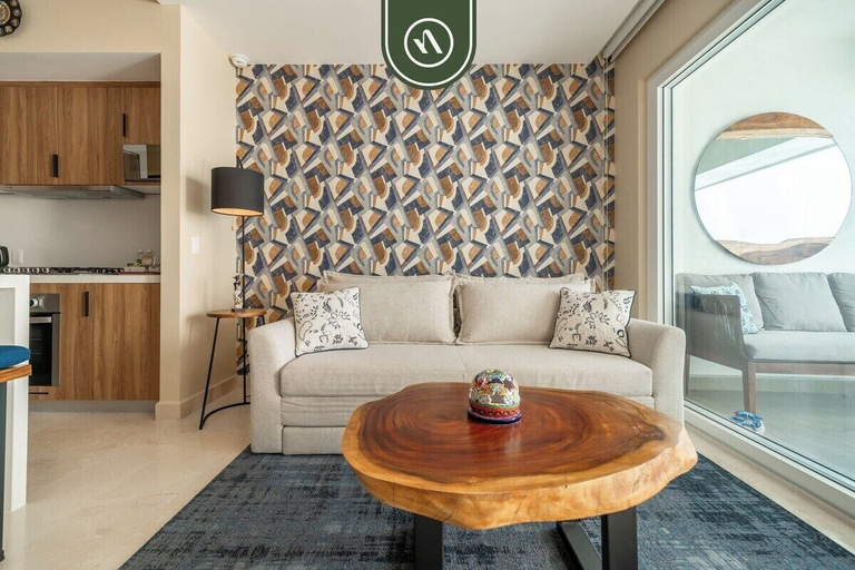 Living area 2, Elegant 1 BR Condo - Beachfront - Pools - King, Puerto Vallarta