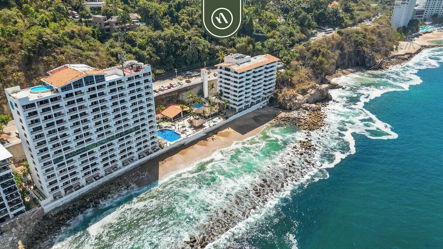 Aerial view 2, Oceanview 1 BR Condo - Pool - Cleaning Included, Puerto Vallarta