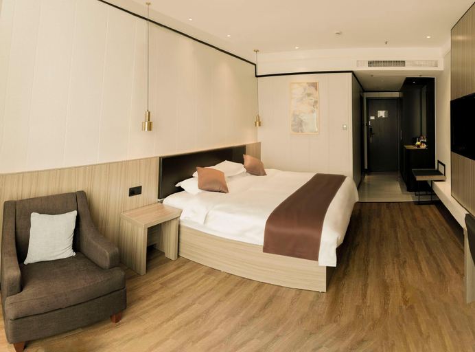 Bedroom 2, GYA City Wengang Road Railway Station Hotel, Yancheng