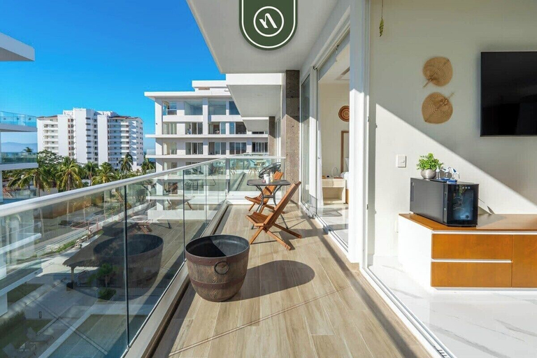 View from room 2, 3BR Condo Right Next to the Beach - Pool - Palapa, Compostela