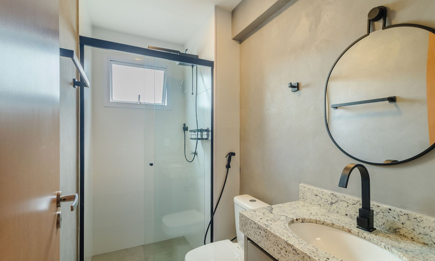 Bathroom, Apt in Condo w/ Pool in Goiania Ksp1304, Goiania