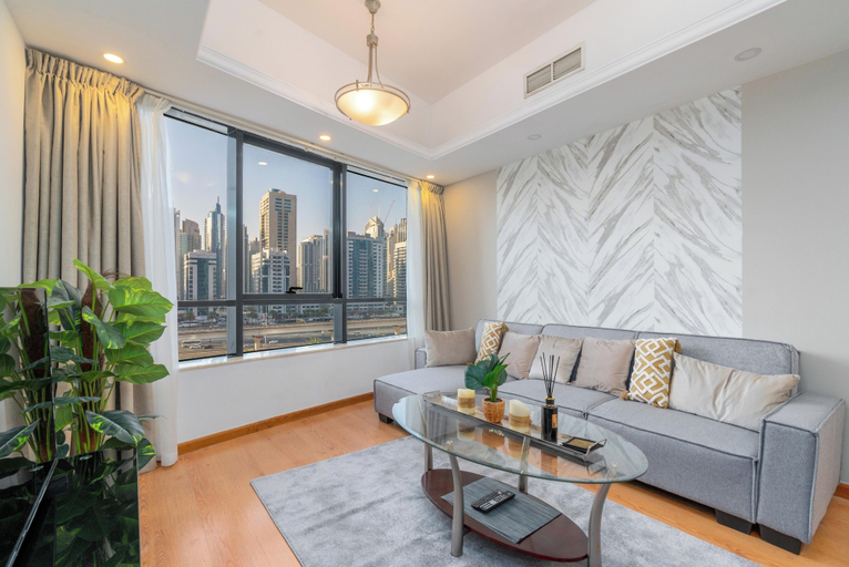 Living area 2, bnbme - Al Waleed Paradise - 1BR, Dubai