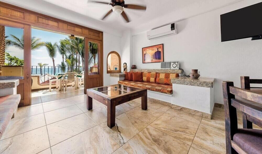 Living area 5, Ocean View 1Br Condo-balcony-beach-pool - 202, Puerto Vallarta