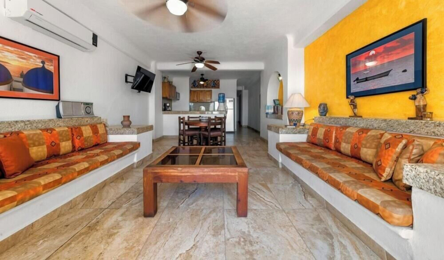 Living area 3, Ocean View 1Br Condo-balcony-beach-pool - 202, Puerto Vallarta