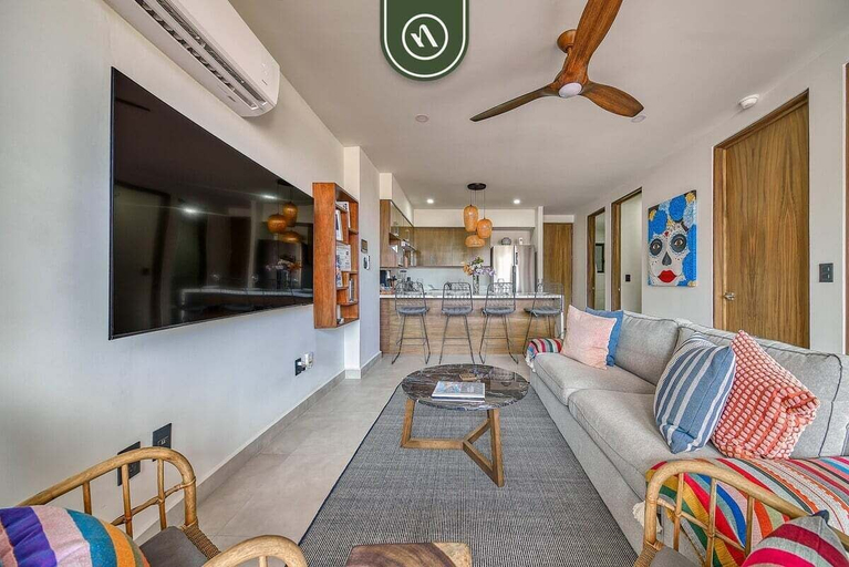 Living area 2, 2 BR Condo in Romantic Zone - Pool - Terrace, Puerto Vallarta