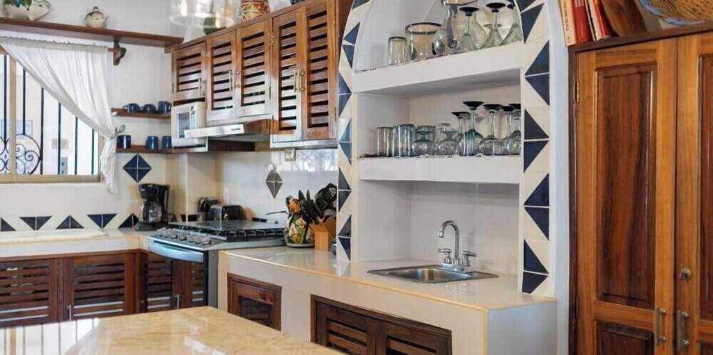 Private kitchen 3, Ocean view 2Br Condo-Balcony-Beach-Pool - 305, Puerto Vallarta