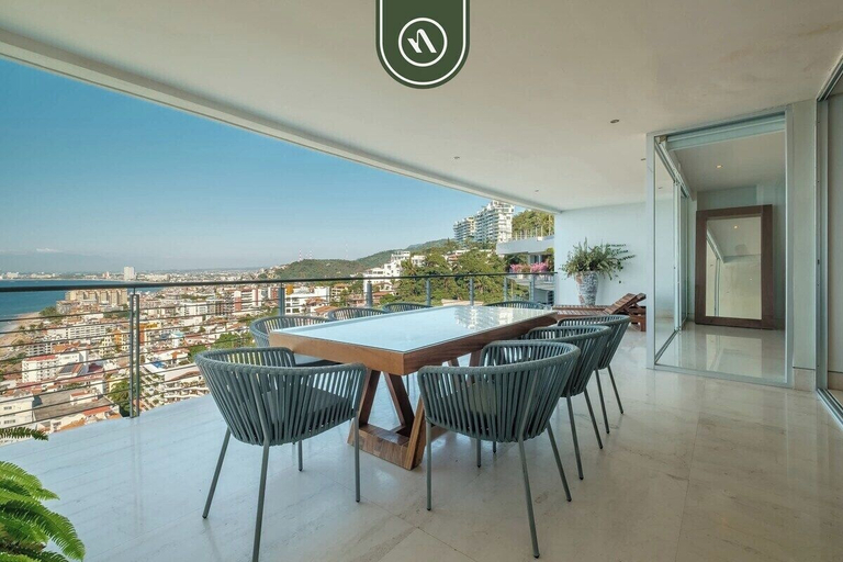 Outdoor dining 4, Oceanview Penthouse With Private Pool - BBQ, Puerto Vallarta