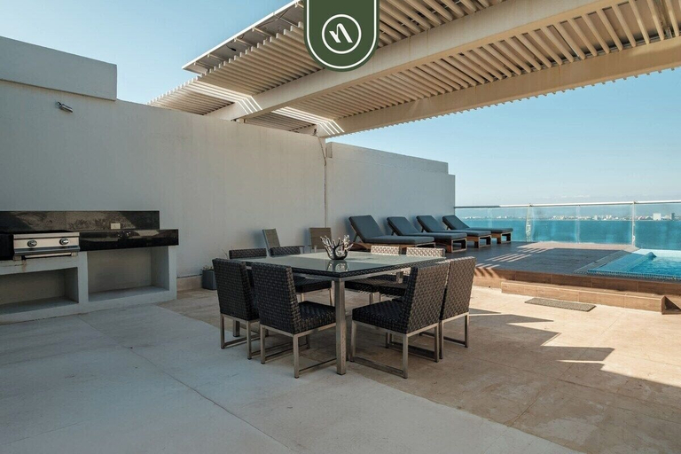 Outdoor dining 5, Oceanview Penthouse With Private Pool - BBQ, Puerto Vallarta