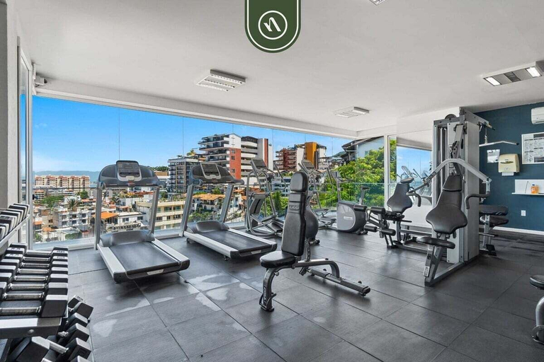 Fitness facility 4, Amazing 1 BR Condo in Romantic Zone - Pool - Gym, Puerto Vallarta