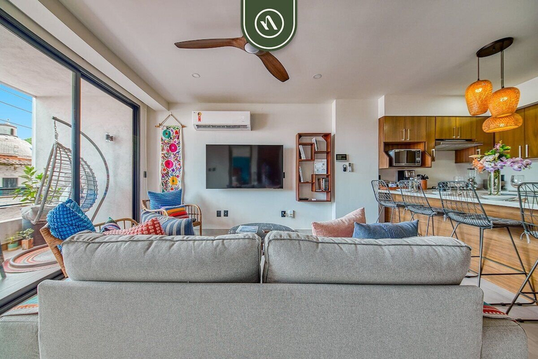 Living area 5, 2 BR Condo in Romantic Zone - Pool - Terrace, Puerto Vallarta