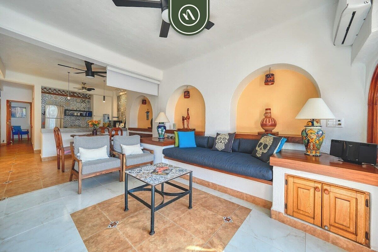 Living area 4, Ocean View 1Br Condo-balcony-beach-pool - 606, Puerto Vallarta