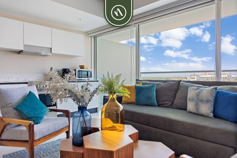 Living area 4, New 2BR APT - Beach Access - Pool - GYM - Jacuzzi, Compostela