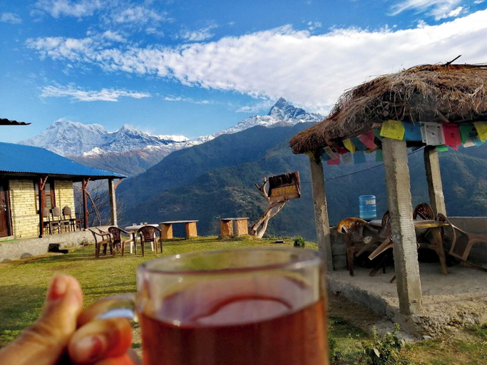 Outdoor dining 4, Aatam Cottage, Gandaki
