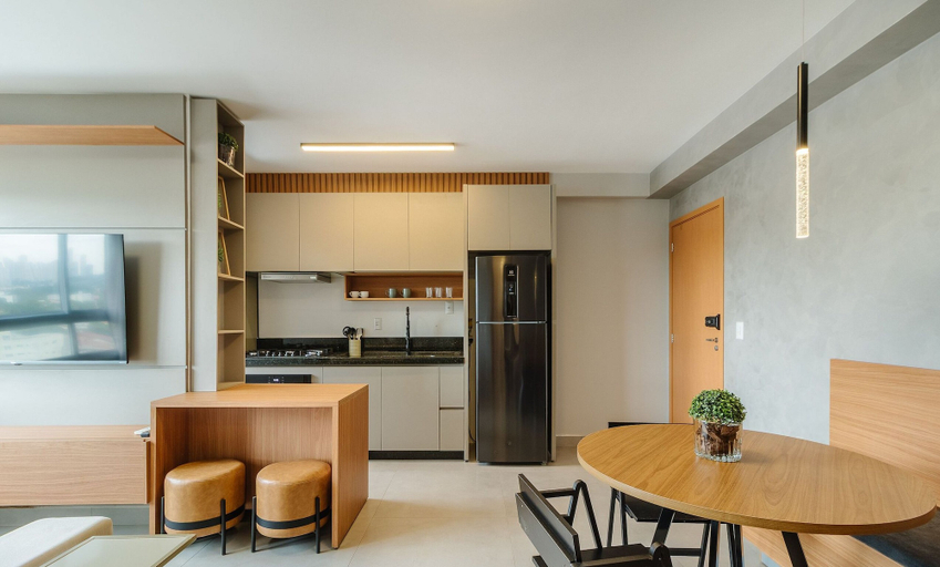 Private kitchen 5, Apt in Condo w/ Pool in Goiania Ksp1304, Goiania