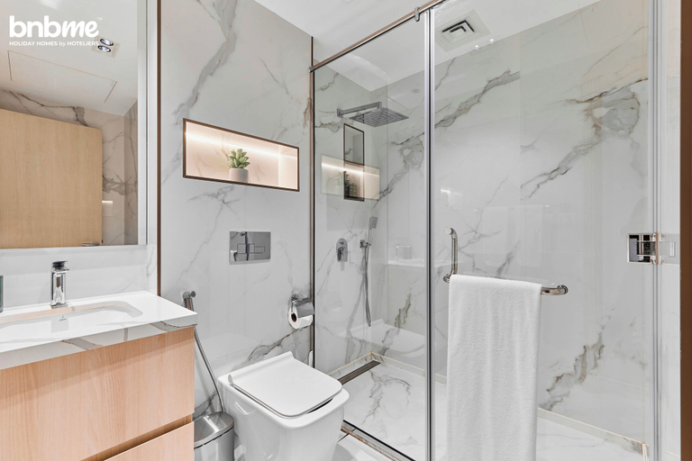 Bathroom 4, bnbme - Lakeside Residence - 1BR, Dubai