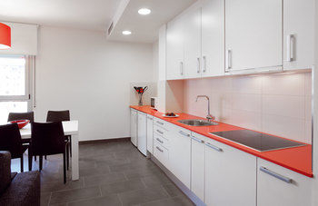 In-Room Kitchen 3, 08028 Apartments, Barcelona