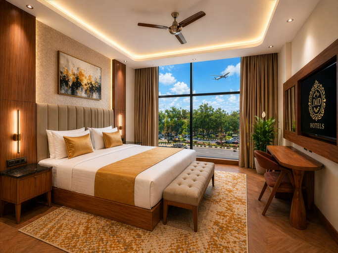 Bedroom 2, Hotel Grand Shalimar by JMD Group, Delhi