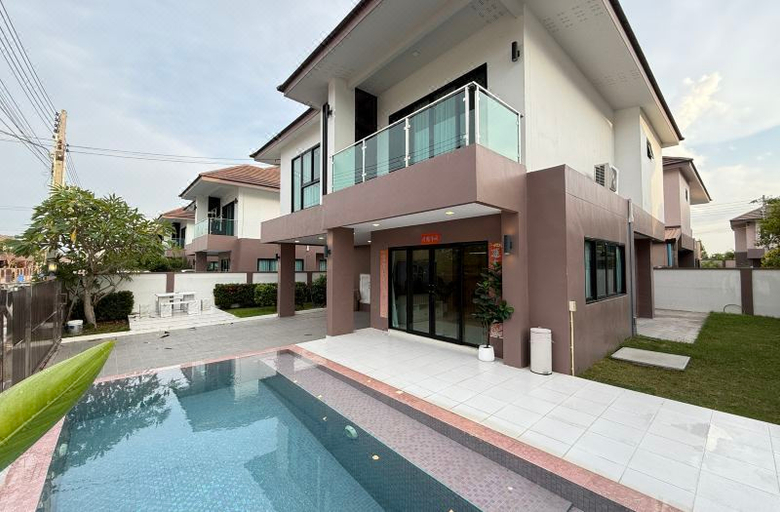 室���游泳池, Pattaya detached four-bedroom five-bed room pool villa, Pattaya
