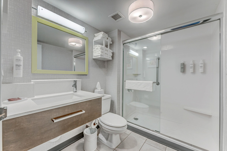 Bathroom 4, Hampton Inn Morgantown, Monongalia