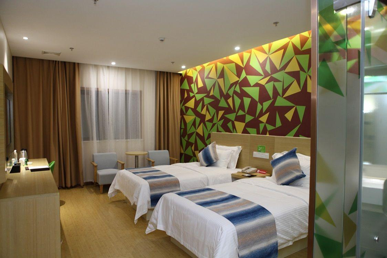 Bedroom 2, Vatica Hotel Wuxi Binhu District Shipin Center Yangming Industrial Area, Wuxi