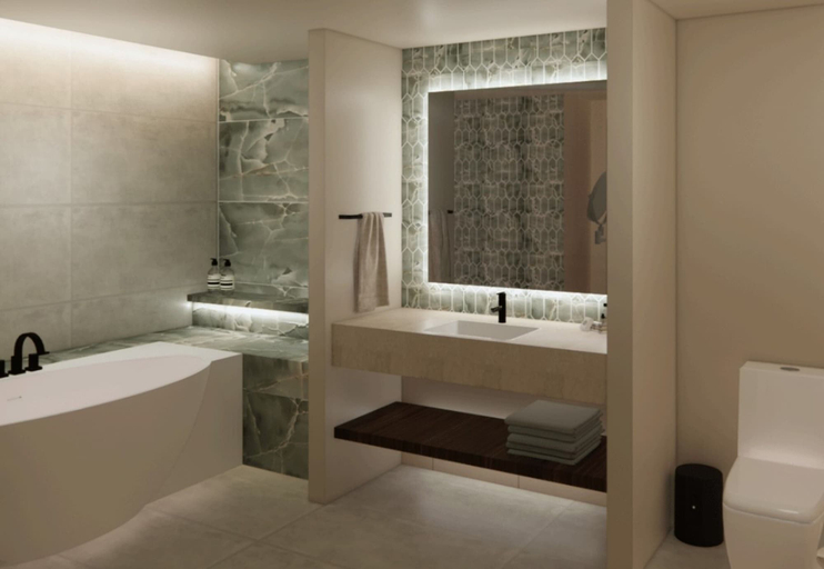 Bathroom 2, Montara Hotel, Tapestry Collection by Hilton, San Rafael